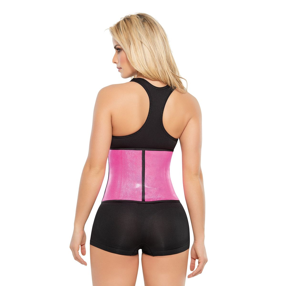 ANN CHERY - Ann Chery 2039 Cinturilla Metalizada Fucsia con 2 Corridas de broches