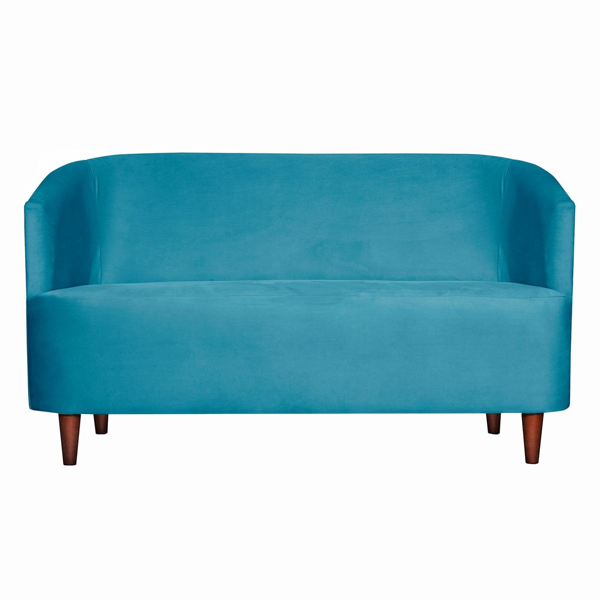 MASEL - SOFA 2C  OSLO FELPA TURQUESA   160X80X70