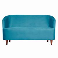 SOFA 2C OSLO FELPA TURQUESA  160X80X70