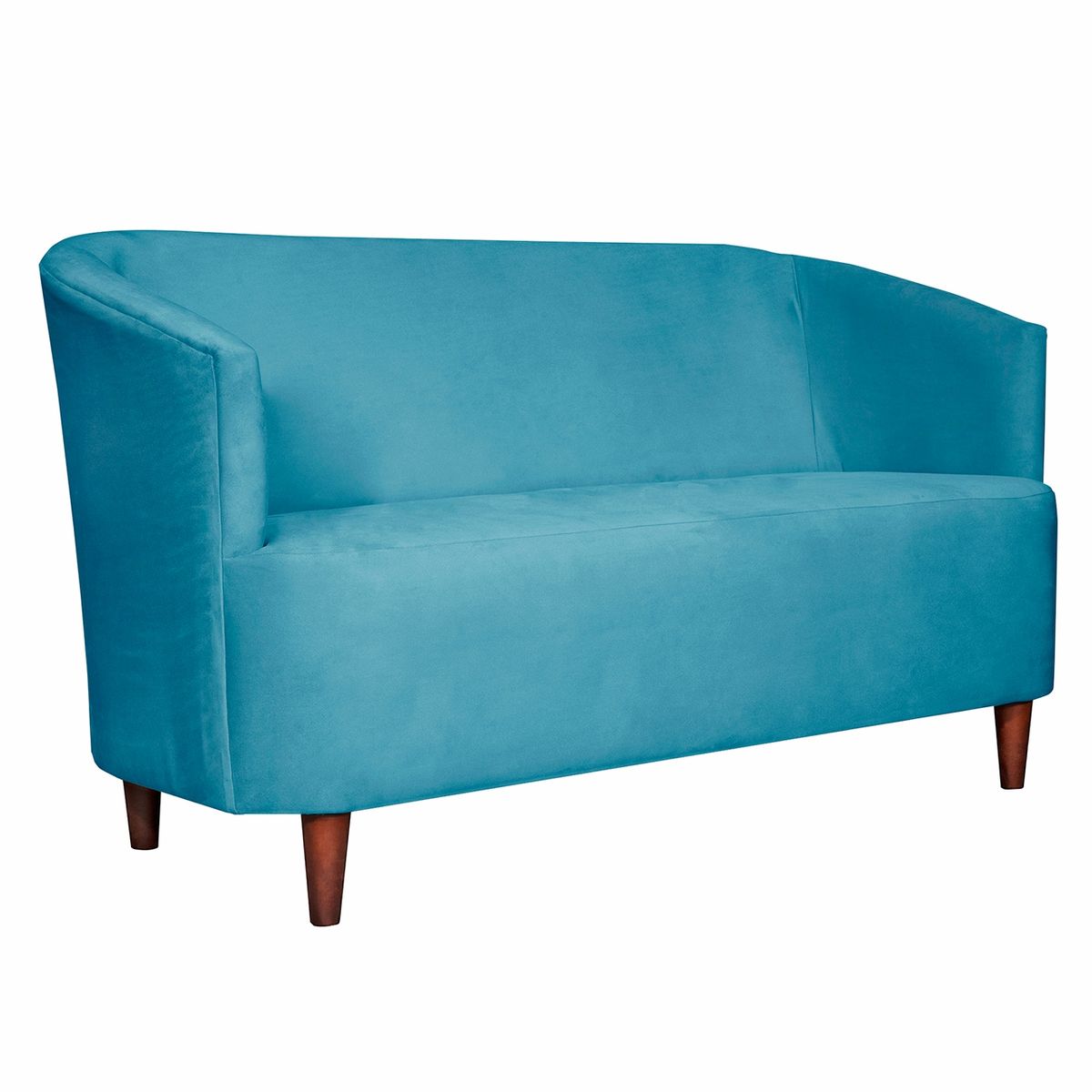 MASEL - SOFA 2C  OSLO FELPA TURQUESA   160X80X70