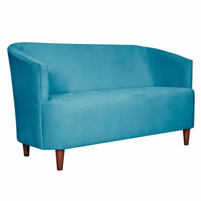 Imagen 2 del producto SOFA 2C OSLO FELPA TURQUESA  160X80X70