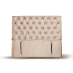 LATAM HOME - RESPALDO FLORENCIA CUERO BEIGE 2 PZA