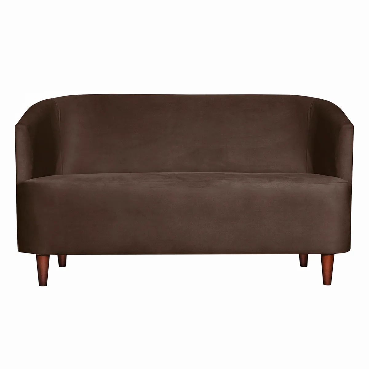MASEL - SOFA 2C  OSLO FELPA CHOCOLATE 160X80X70