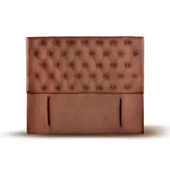 LATAM HOME - Respaldo Florencia 2 Plazas Cuero Café Claro