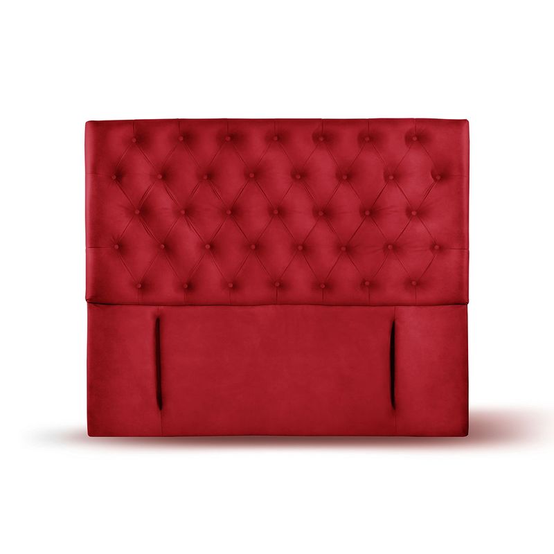 LATAM HOME - RESPALDO FLORENCIA CUERO ROJO 2 PZA