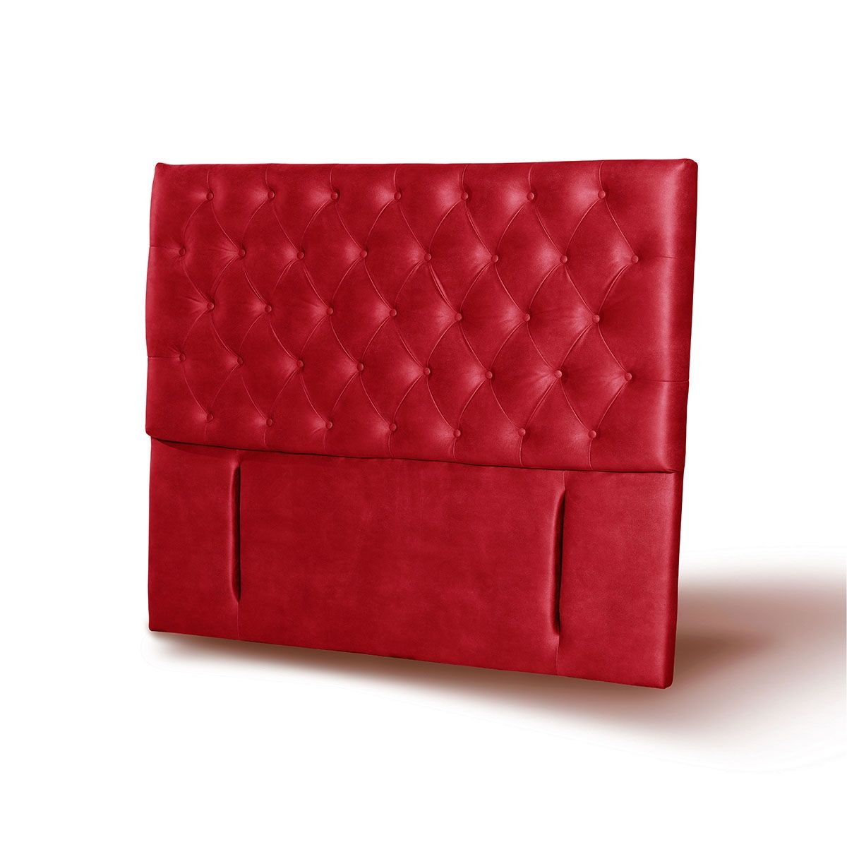 LATAM HOME - RESPALDO FLORENCIA CUERO ROJO 2 PZA