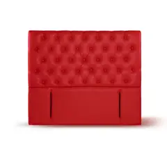 LATAM HOME - RESPALDO FLORENCIA PU ROJO 2 PZA