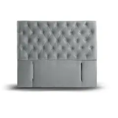 LATAM HOME - Respaldo Florencia King Gris Tela Capitoné
