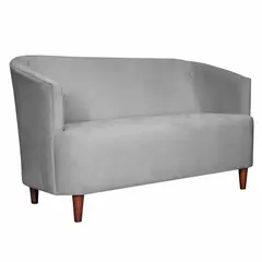 MASEL - SOFA 2C OSLO FELPA GRIS 160X80X70