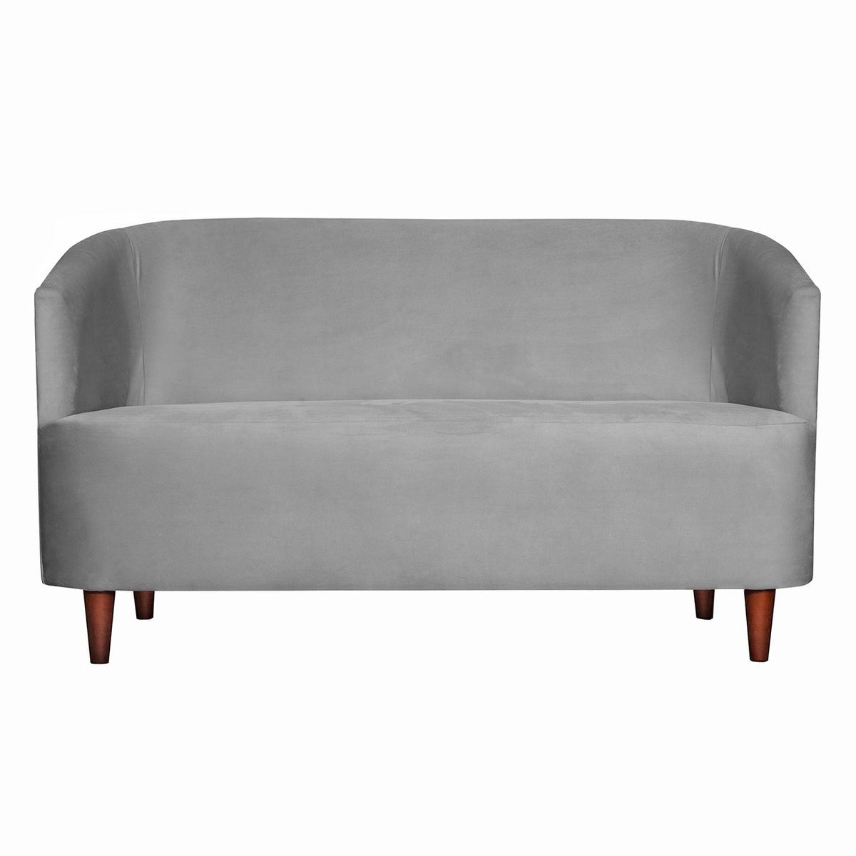 MASEL - SOFA 2C  OSLO FELPA GRIS  160X80X70