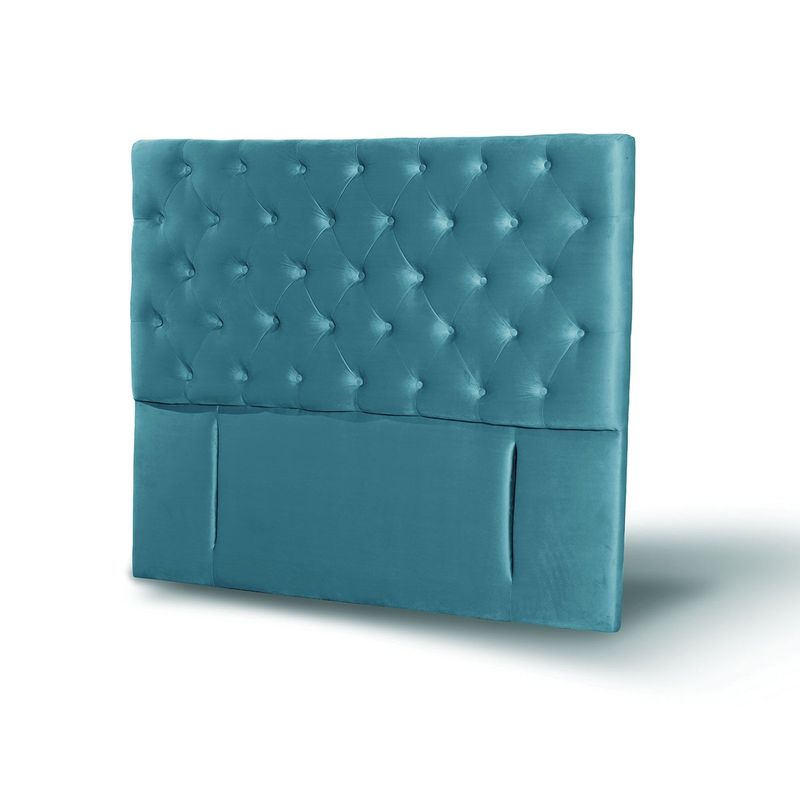 LATAM HOME - RESPALDO FLORENCIA TELA TURQUESA KING