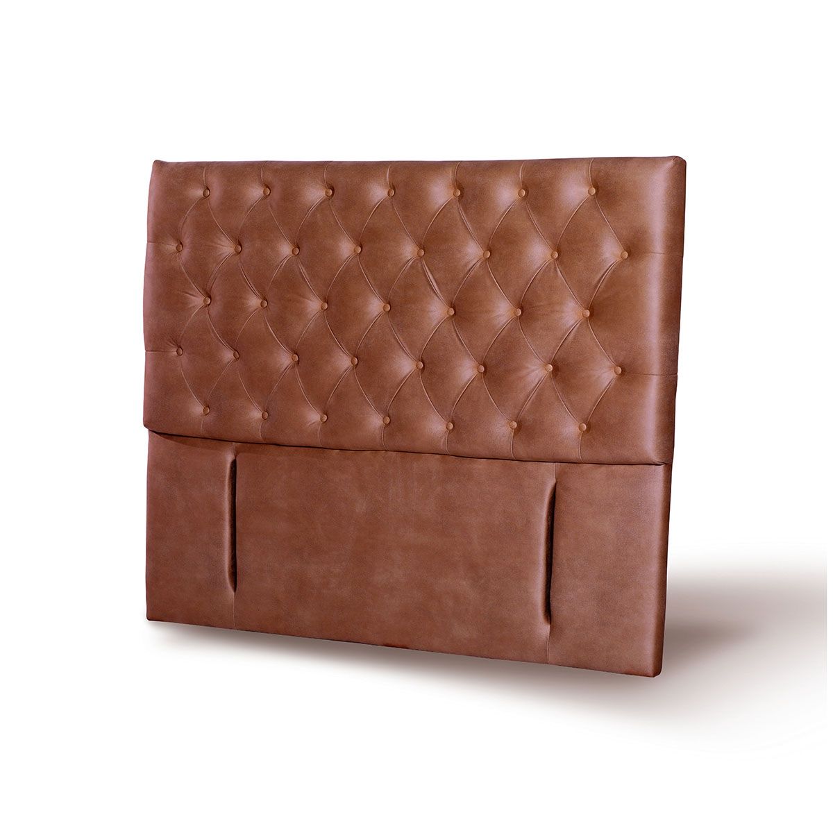 LATAM HOME - Respaldo Latam Home Florencia King Cuero Café Claro Capitoné