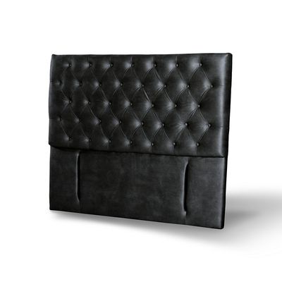 Imagen 2 del producto Respaldo Florencia Negro King Capitoné Cuero