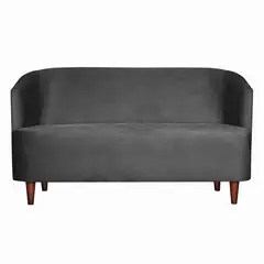 MASEL - SOFA 2C OSLO FELPA GRIS OSCURO 160X80X70