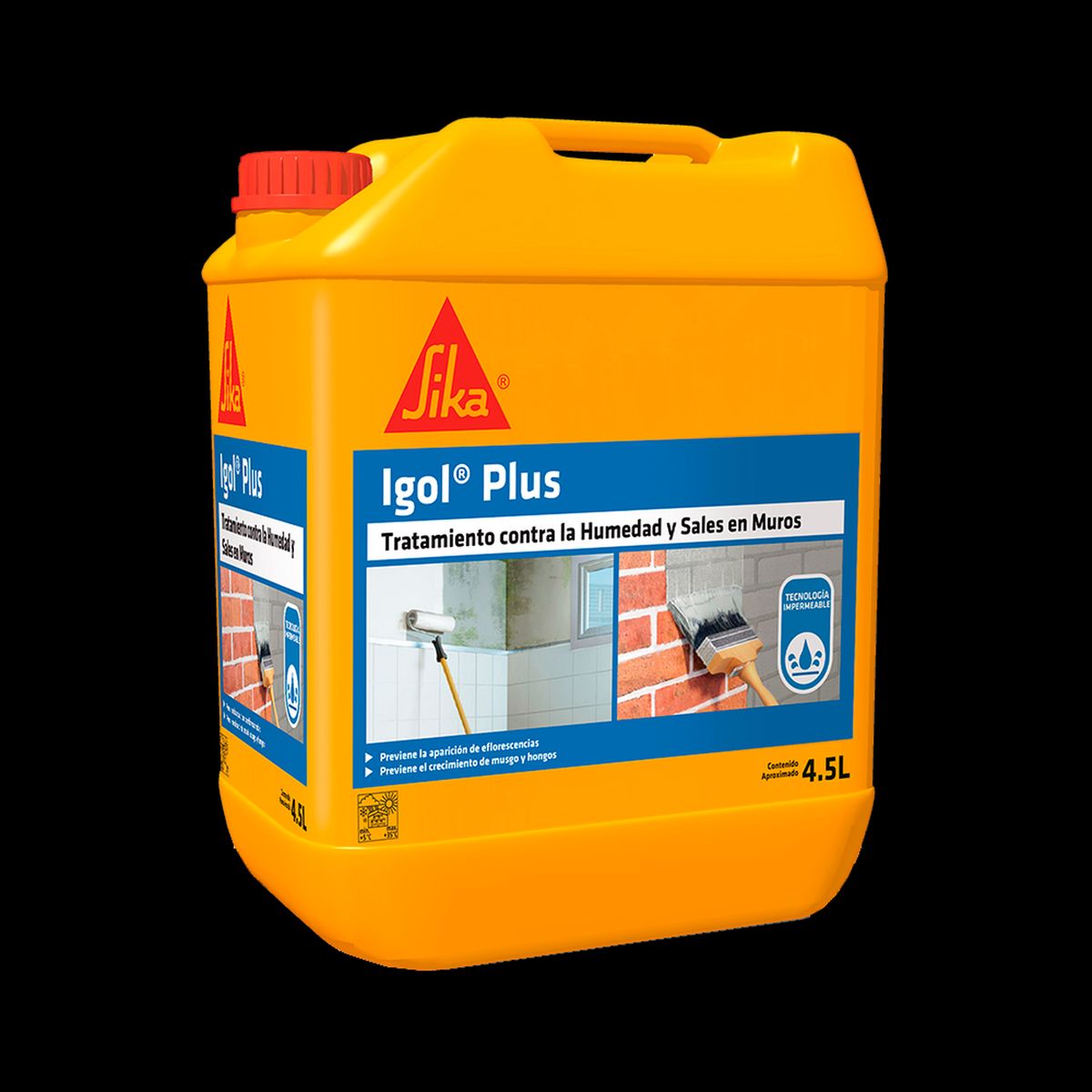 SIKA - IGOL PLUS - Tratamiento para la Humedad y Sales en Muros Bidon 4lts