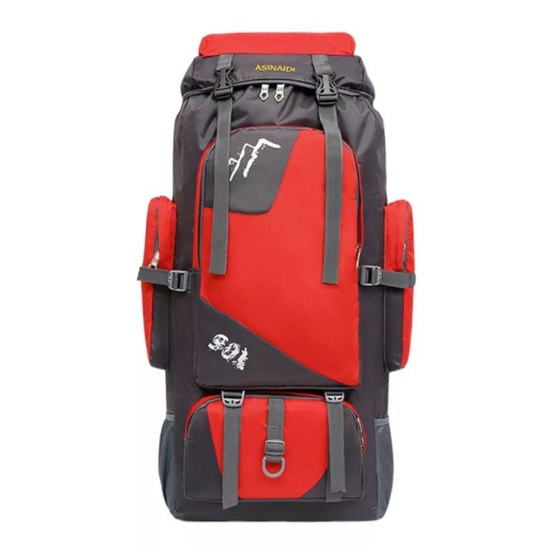 GENERICO - Mochila Viaje 90 Litros Mochilas De Camping Rojo