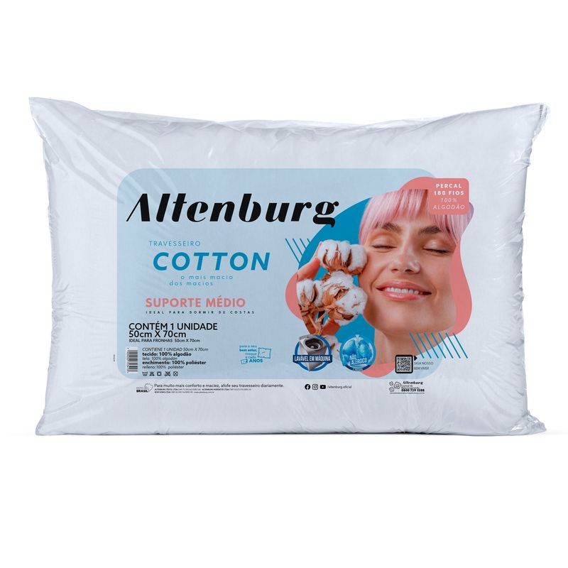 DECOMONDO - Almohada Altenburg Cotton 100 Algodón