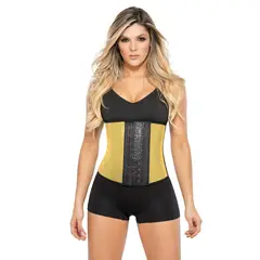 ANN CHERY - 2040 Cinturilla Latex 2 Corridas de broches Faja Colombiana
