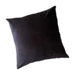 MANDIRHOME - Funda de Cojín Velvet Liso Negro
