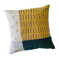 Funda de Cojín Bordado Gaspar Geométrico Casual Bordado Cuadrada