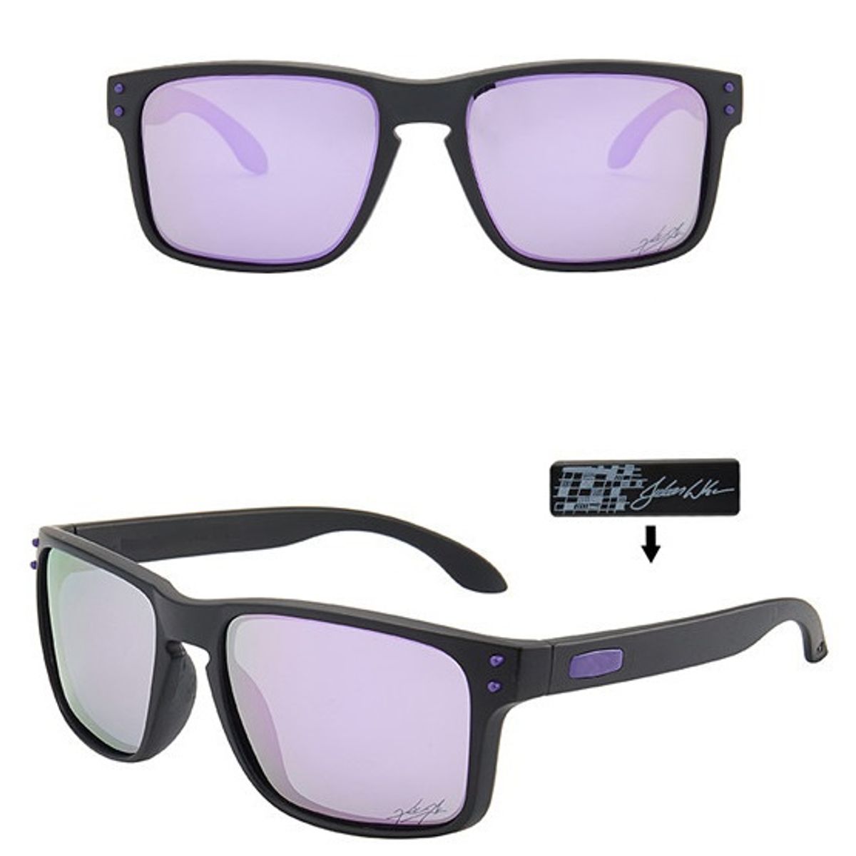 GENERICO - gafas de sol Lente Polarizados estilo holbrook uv400
