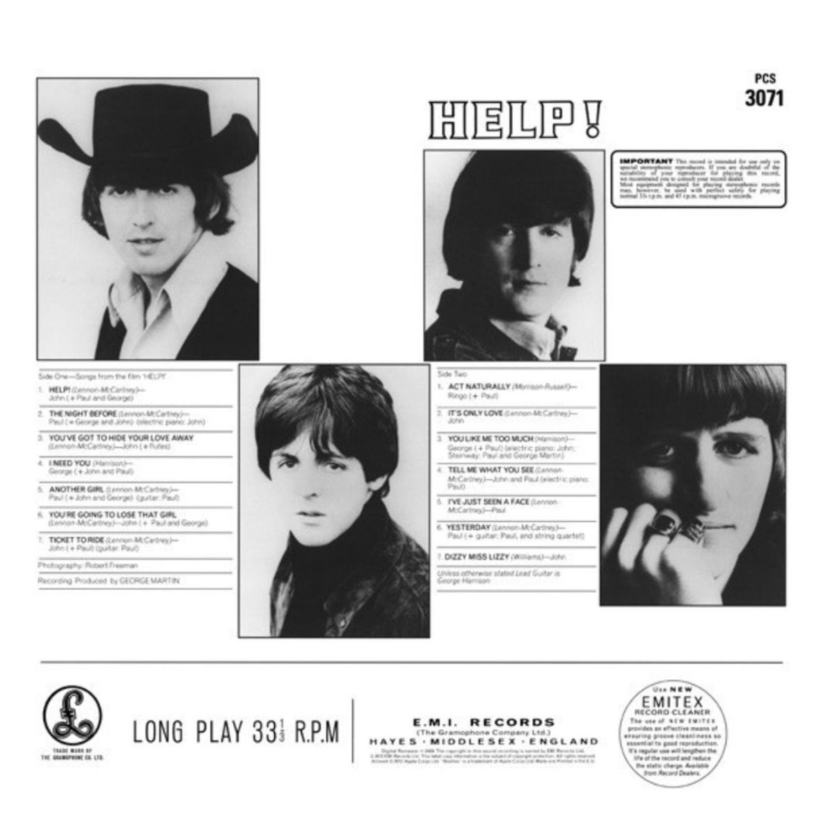 HITWAY MUSIC - BEATLES - HELP - VINILO HITWAY MUSIC