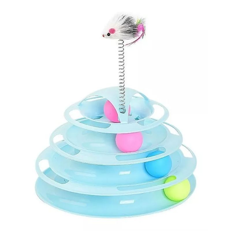 DEFENSOR FOREVER - Torre Interactiva Para Gatos 3 Niveles Y Con Ratón