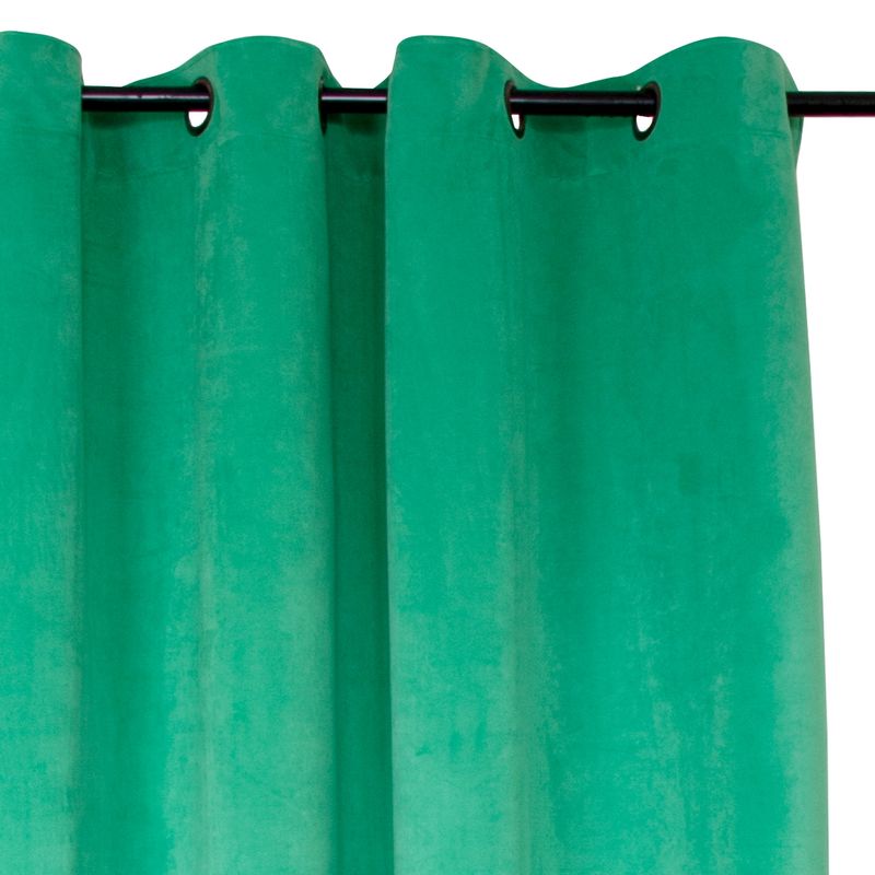 MASEL - Cortina Felpa New Velvet  Verde Cata 140 X 220 cm