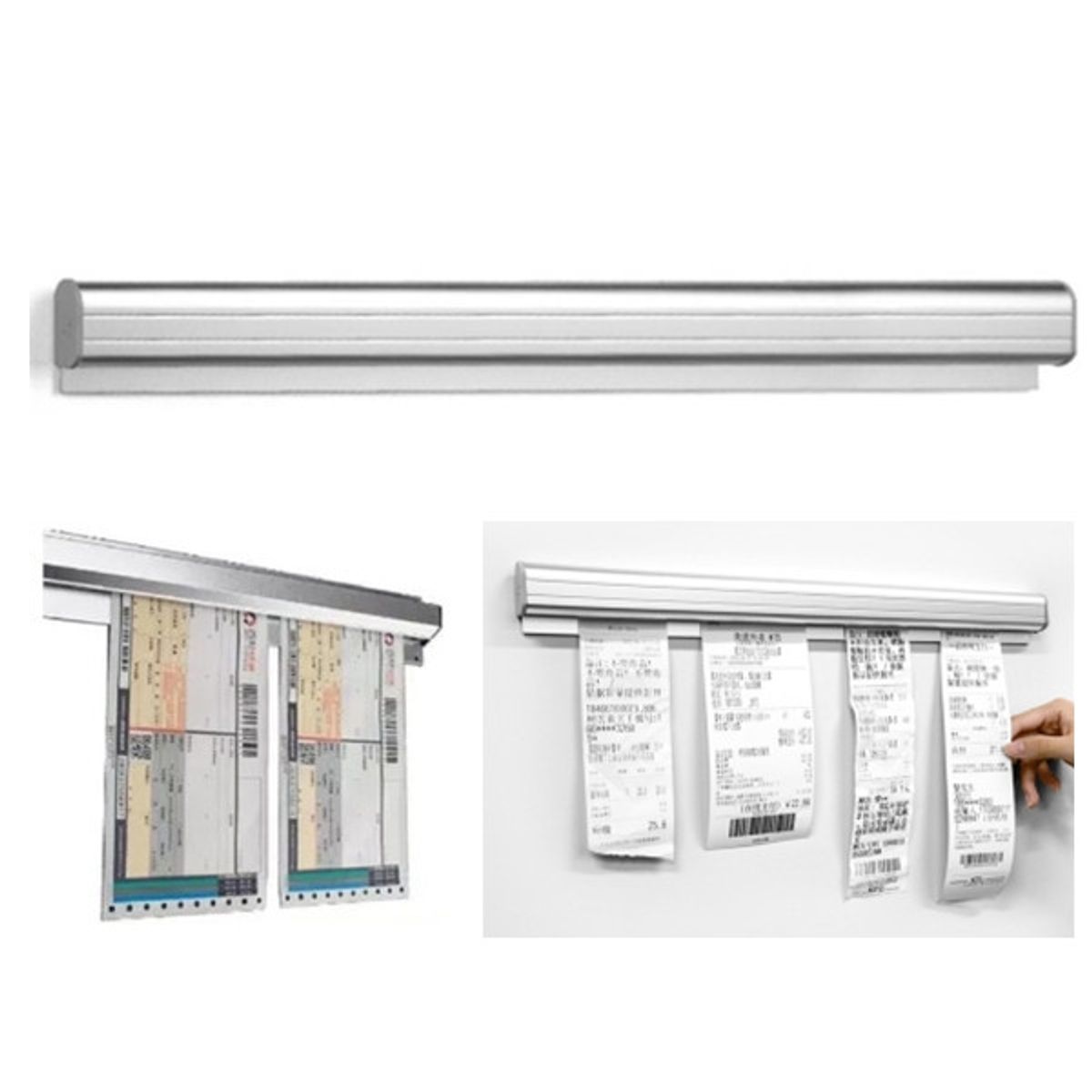 KUANGYE - Barra Porta Comandas 100cm Portacomandas Restaurante Cocina