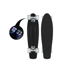 GENERICO - Skate Penny Patineta Negro Ruedas Led Niños