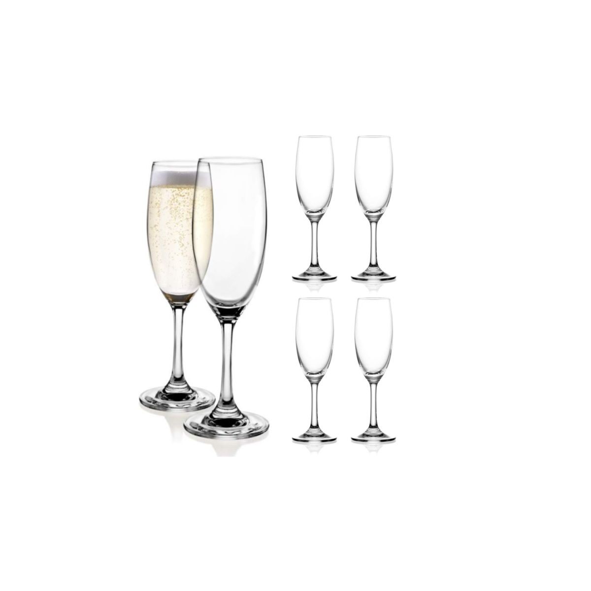 CRISTAR - Copas de Champagne  Espumante Champán Cristar 183cc