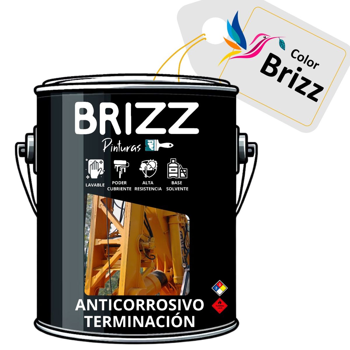 BAUM - Galon Anticorrosivo Terminacion Gris 8525 Baum Colorbrizz