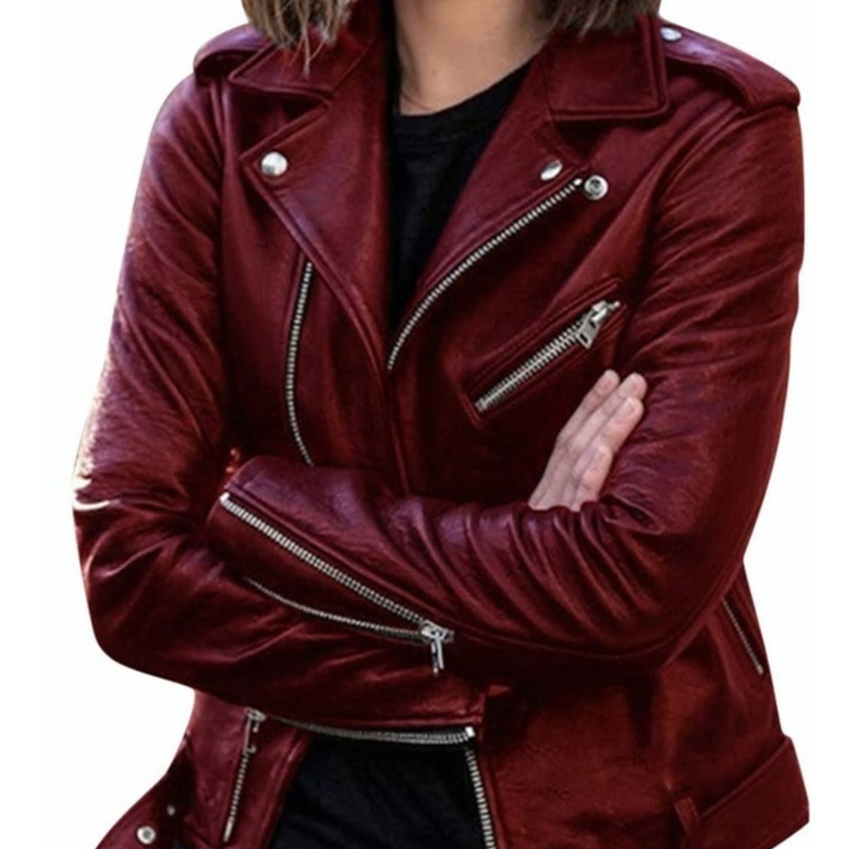 KEEJOIN - Chaqueta parka mujer impermeable cortaviento-vino rojo