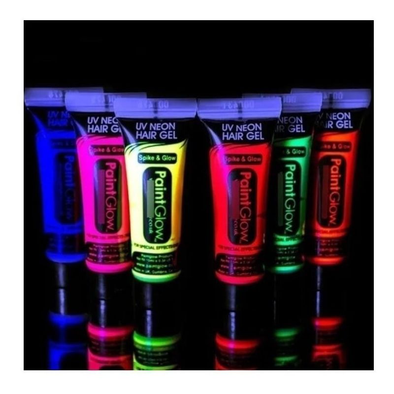 U BUY - 6 Color Pintura Flúor 25ml C/u Fiesta Neón Pinta Cuerpo