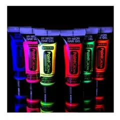 U BUY - 6 Color Pintura Flúor 25ml C/u Fiesta Neón Pinta Cuerpo