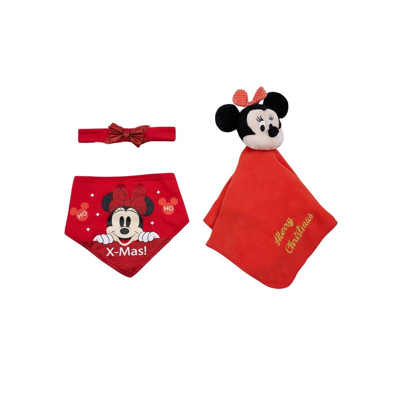 BAMBINO - Set 4 Piezas Navidad Blanco Minnie Niña 3-6 Meses