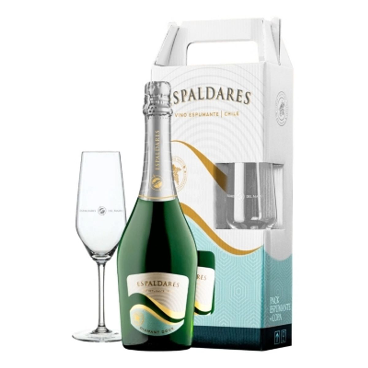 ESPALDARES DEL MAIPO - Pack Espumante Diamant Doux  Copa regalo
