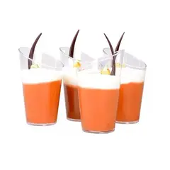 PASTELERIUS - 40 Vasos Shot Acrilico Postres Vasos Plastico Vasos De Postres Pocillos De Postre Pocillo Para 60ml