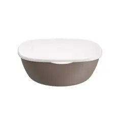 COZA - Contenedor de Plástico con Tapa 250ml Gris