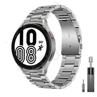 Correa Acero para Galaxy Watch 4 y 5+ Ajustador Plateada