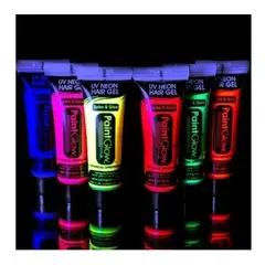 U BUY - 12 Color Pintura Flúor 25mlc/u Fiesta Neón Pinta Cuerpo