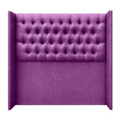 MOBEL DESIGN - Respaldo Capitone con Alas 2 plazas Tela Morado