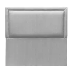 MOBEL DESIGN - Respaldo Liso Marco 2 plazas Tela Gris Plata