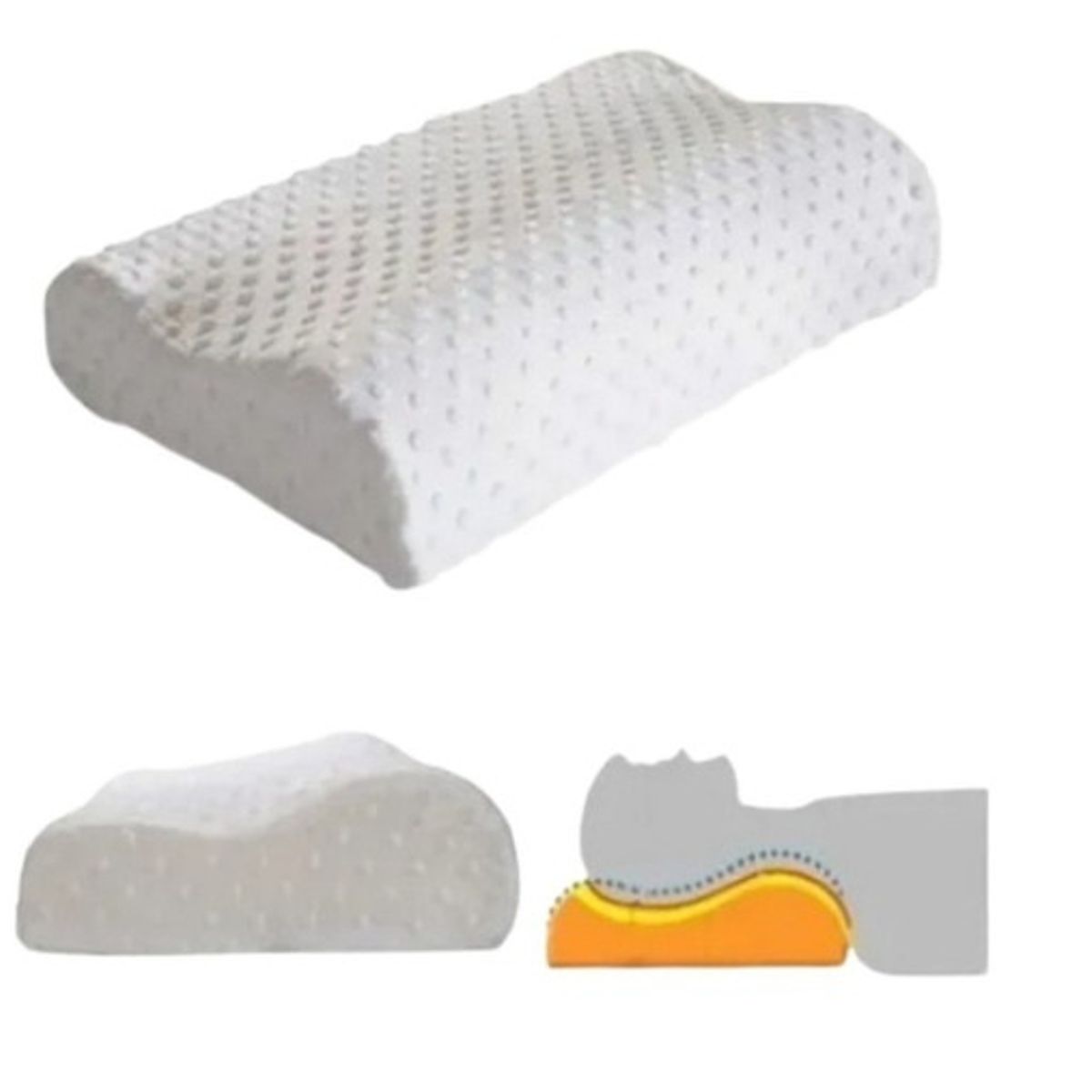 GENERICO - Almohada Memory Pillow Ortopédica Indeformable Cervical