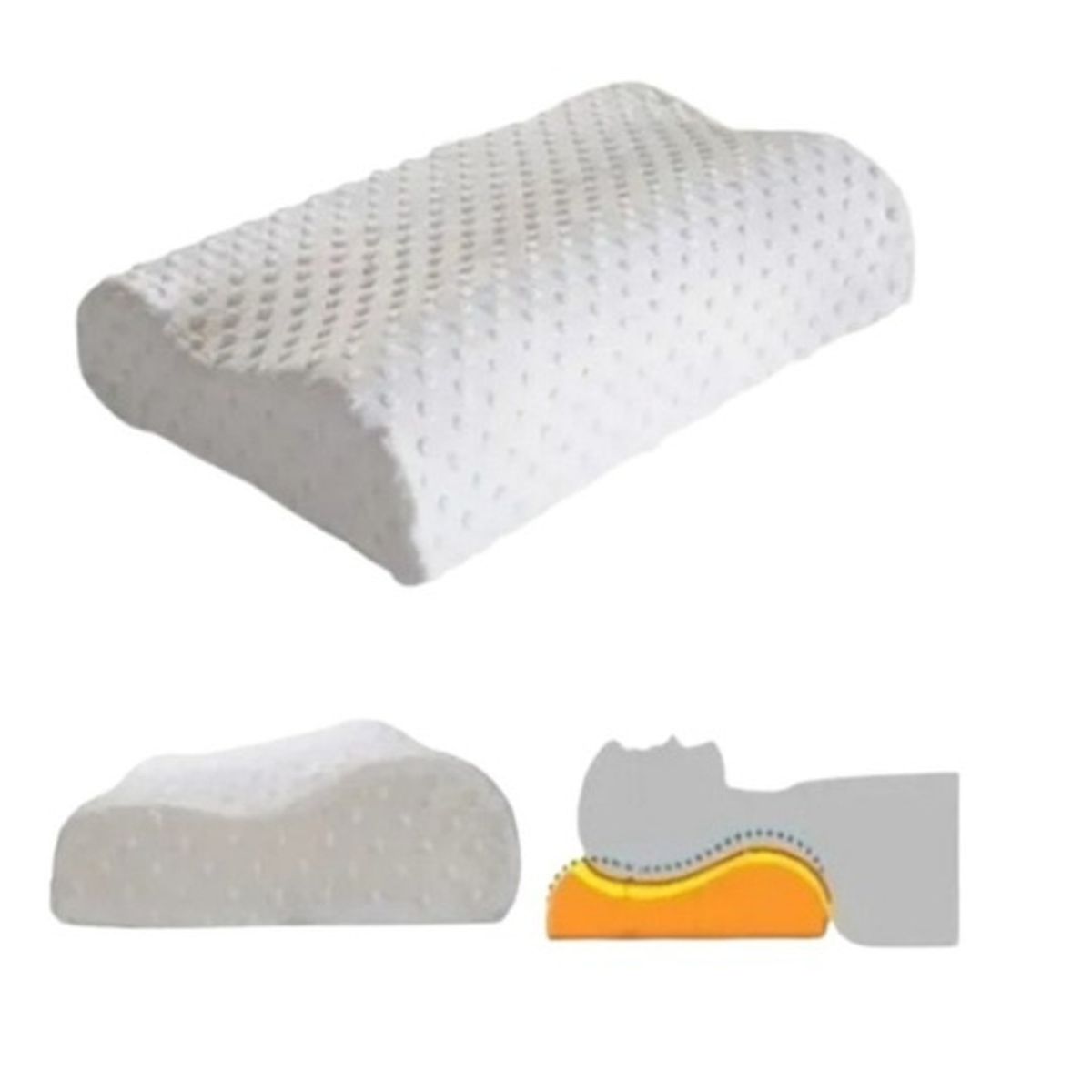 GENERICO - Almohada Memory Pillow Ortopédica Indeformable Cervical
