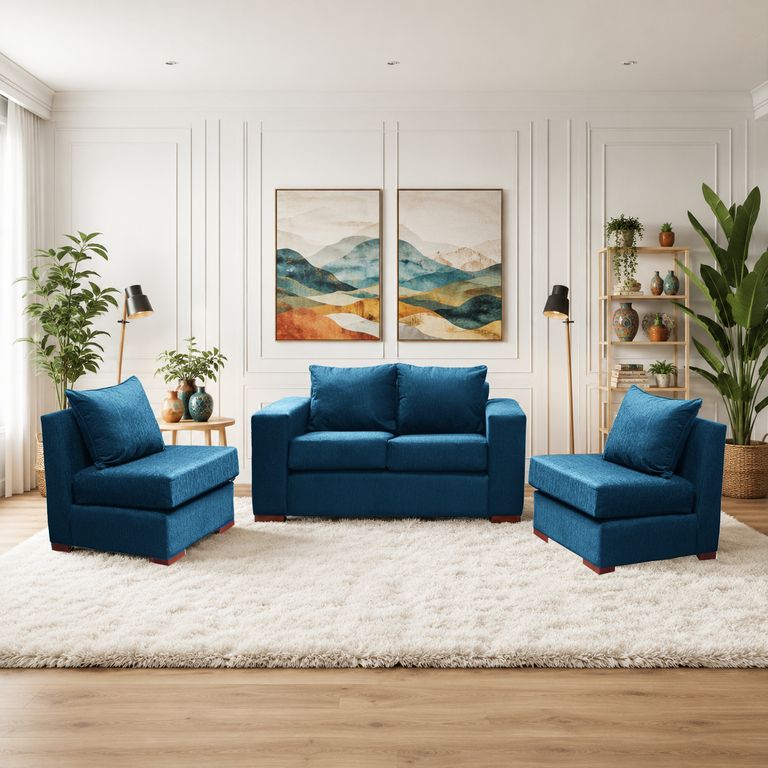 Living Sofa 2 cuerpos +2 sofas 1 cuerpo Evans Calipso