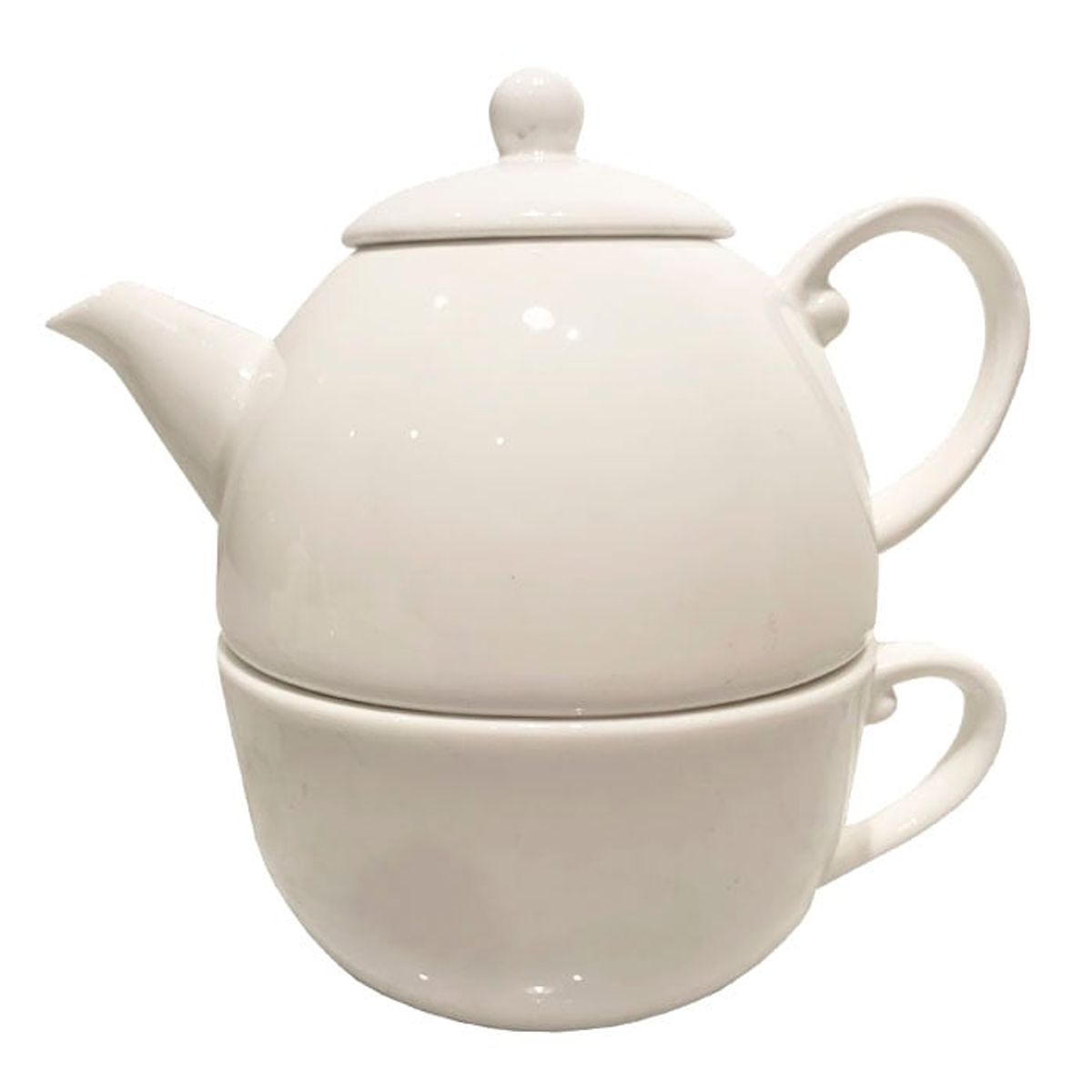 BRIC - Tetera y Taza de Porcelana.