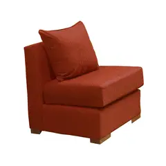DKORA - Living Evans sofa 2 cuerpos + 2 sofá 1 cuerpo Rojo