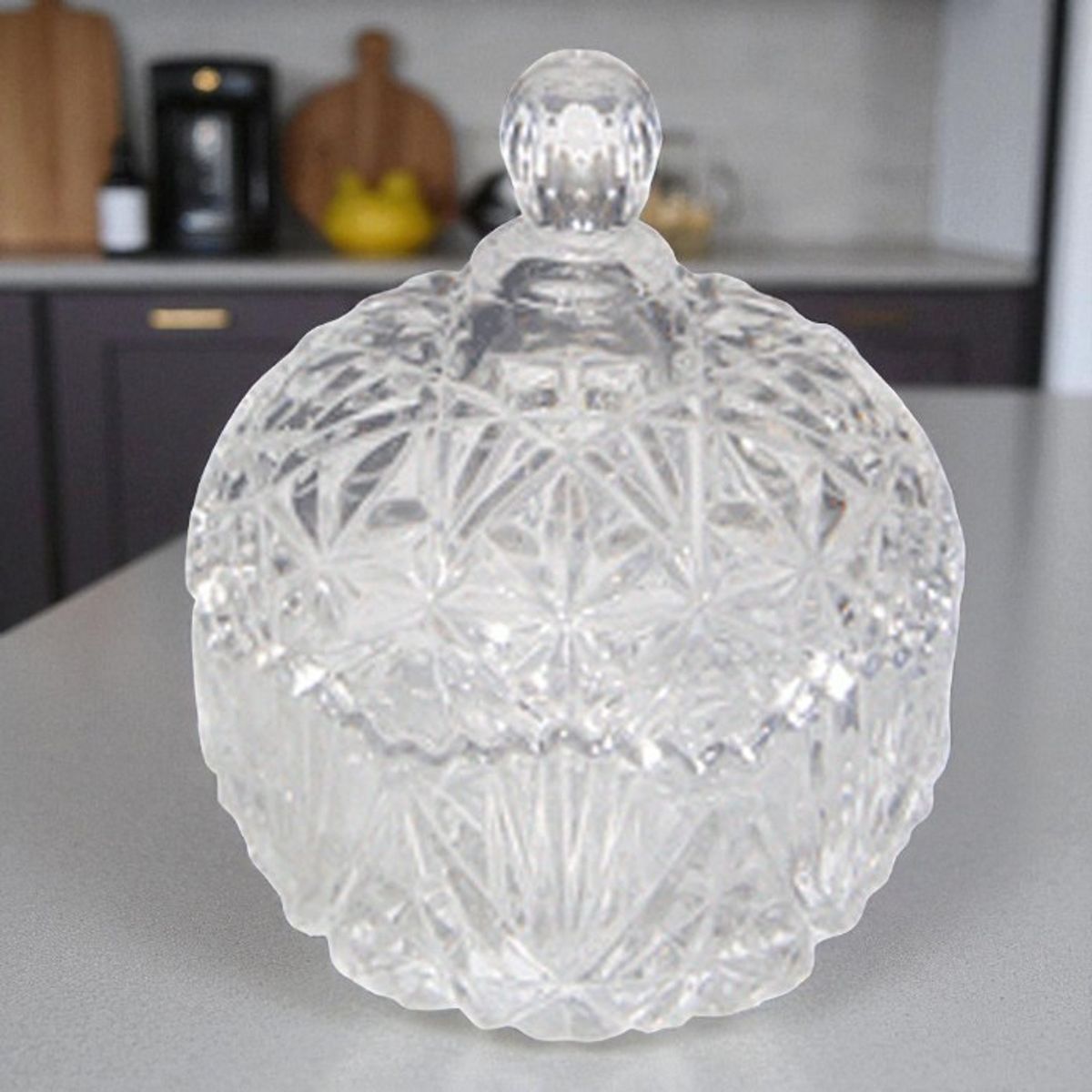 BRIC - Bombonera o Azucarera de Vidrio con tapa