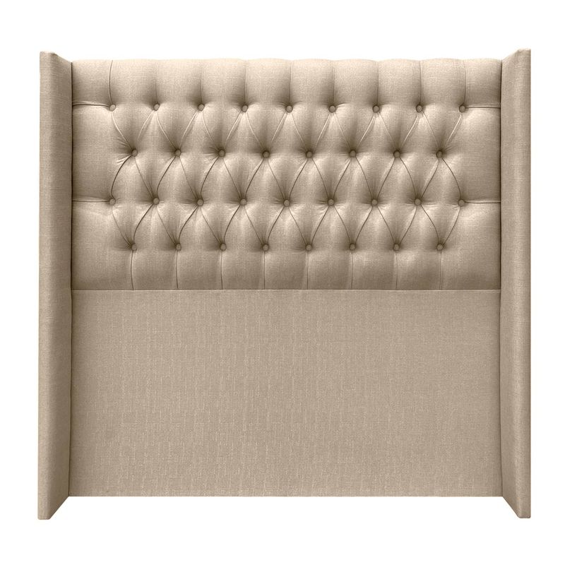 MOBEL DESIGN - Respaldo Capitone con Alas King Tela Beige